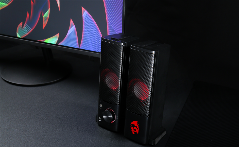 Redragon GS550 PC Gaming Speakers 2.0 Channel Sound Bar - Image 7
