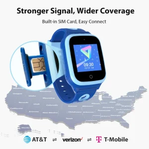 4G Kids Smartwatch GPS Watch Location Video Call Voice Chat Waterproof - Thumbnail Image 5