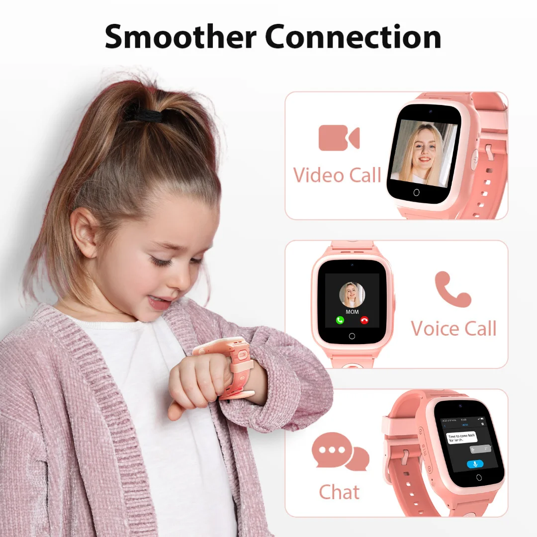 4G Kids Smartwatch GPS Watch Location Video Call Voice Chat Waterproof - Image 3