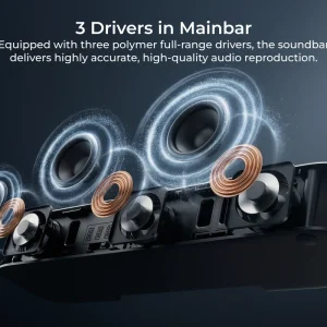ULTIMEA 7.1ch Soundbar with 5.25" Subwoofer&4 Surround Speakers - Thumbnail Image 9