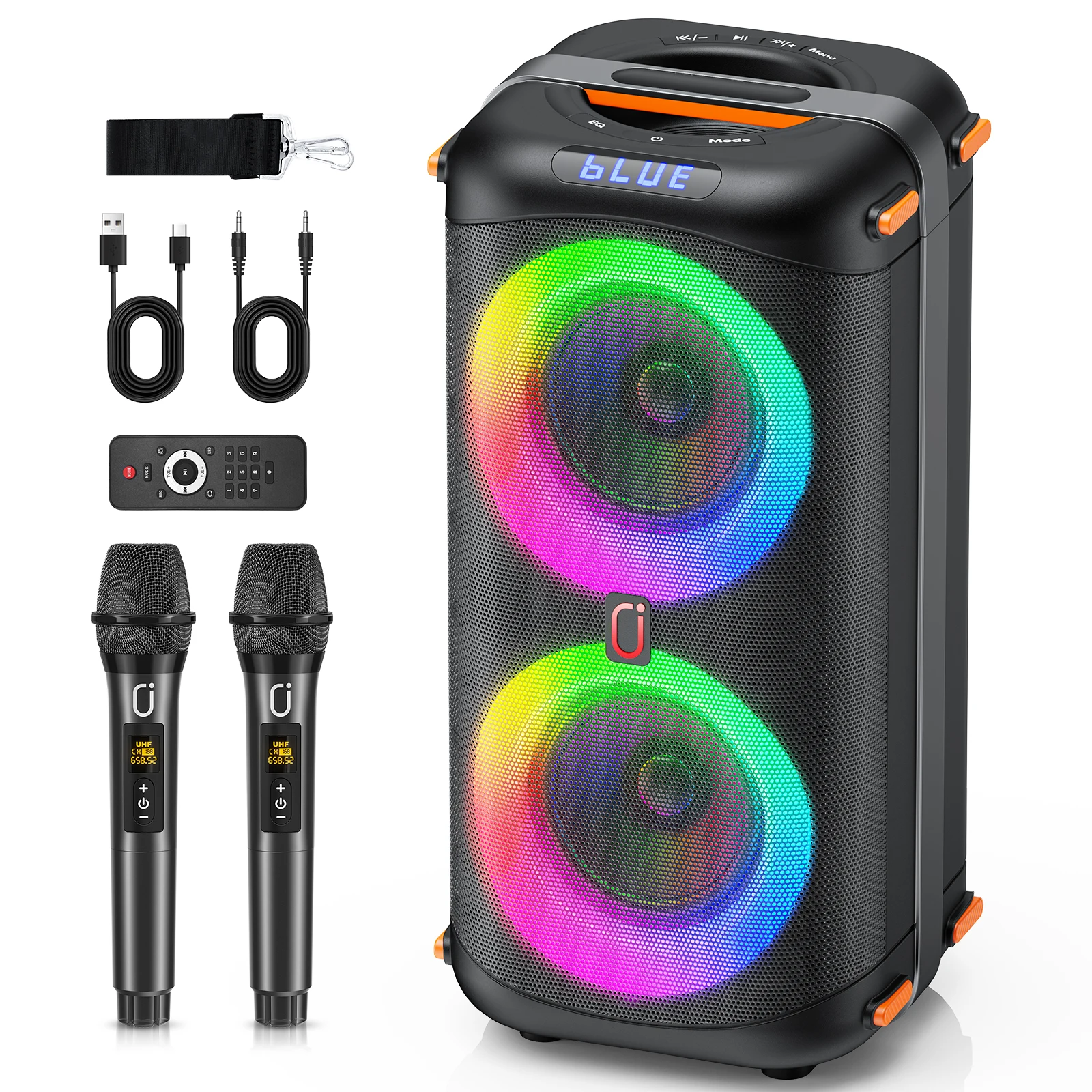 Wireless Bluetooth Speaker with 2 Microphone - Image 1