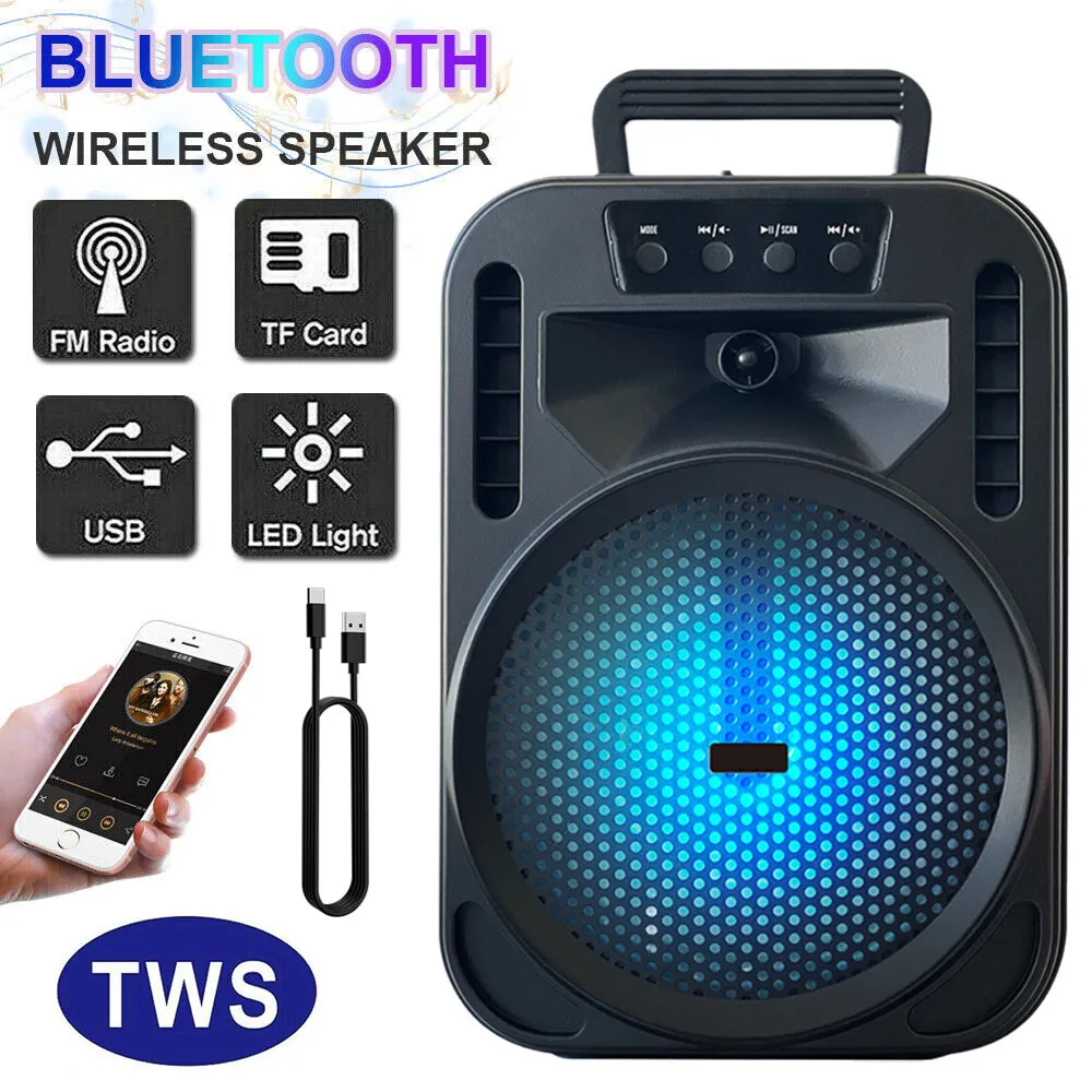 6.5' Portable Bluetooth Subwoofer Heavy Bass Rechargeable Speaker - Image 7