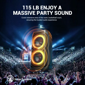 W-KING T11 Bluetooth Speakers,100W RMS, IPX6 Waterproof, BT 5.3 Portable - Thumbnail Image 2