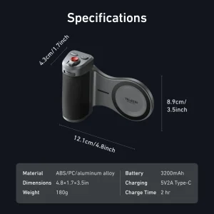 TELESIN Master Grip Kit for iPhone 17 Pro Promax Magnetic Phone Camera - Thumbnail Image 6