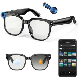 Smart camera glasses, 8-megapixel HD video recording glasses (with audio) - Thumbnail Image 9