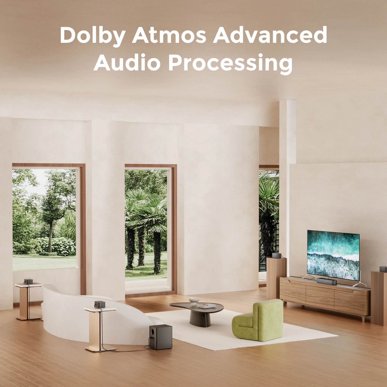 ULTIMEA 500W 7.1ch Dolby Atmos Soundbar with Wireless Subwoofer - Image 4