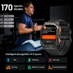 KOSPET TANK M3 Ultra GPS Smart Watch 5ATM IP69K Waterproof Bluetooth - Thumbnail Image 6