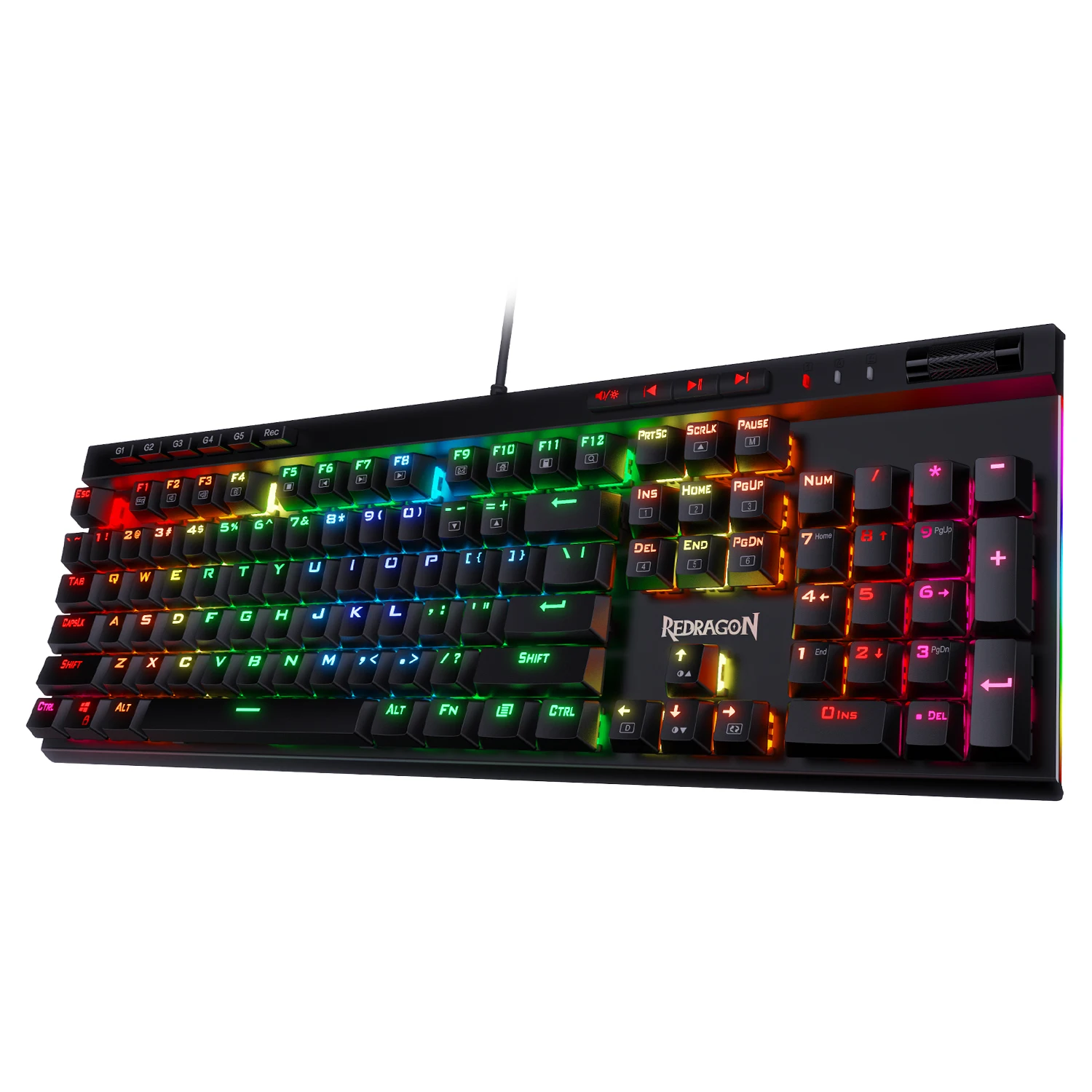Redragon K580 VATA RGB 104 Keys LED USB Backlit Mechanical Gaming - Image 2