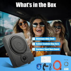 8 Inch 200W Power Amplifier Car Ultra Slim Subwoofer - Thumbnail Image 6
