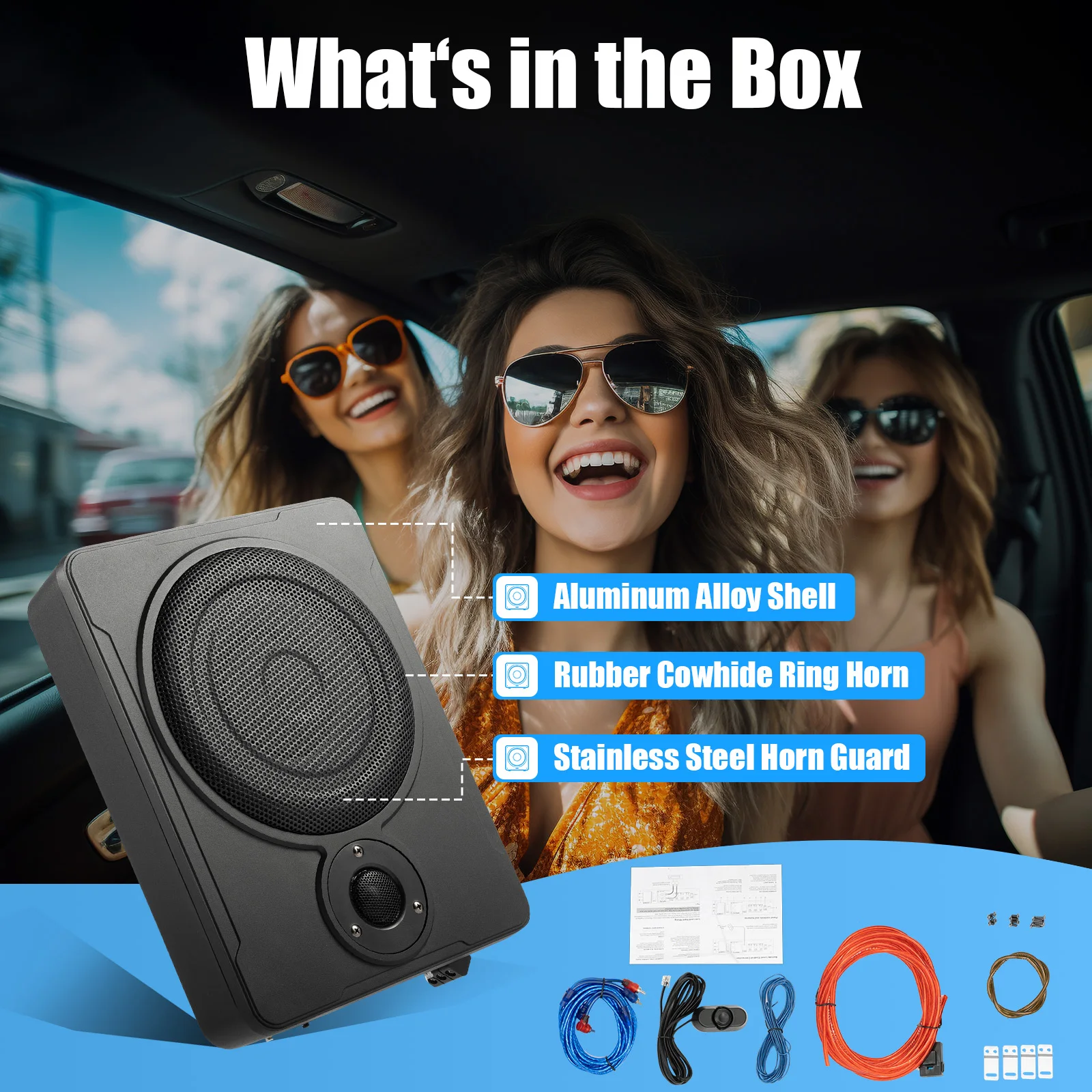 8 Inch 200W Power Amplifier Car Ultra Slim Subwoofer - Image 6