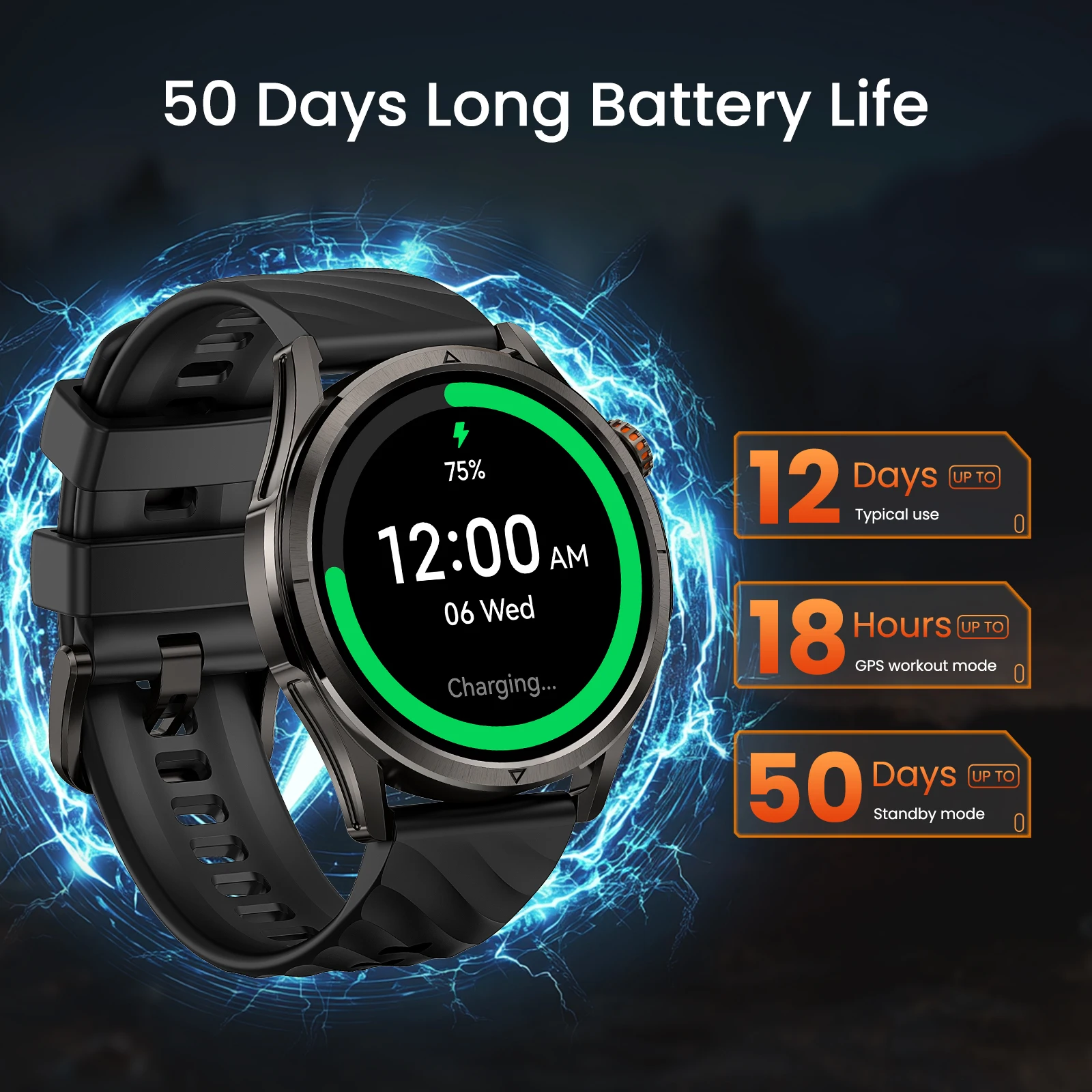 2025 KOSPET MAGIC R10 GPS Smart Watch For Men Compass Barometric - Image 5
