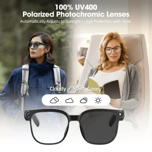 Smart camera glasses, 8-megapixel HD video recording glasses (with audio) - Thumbnail Image 2