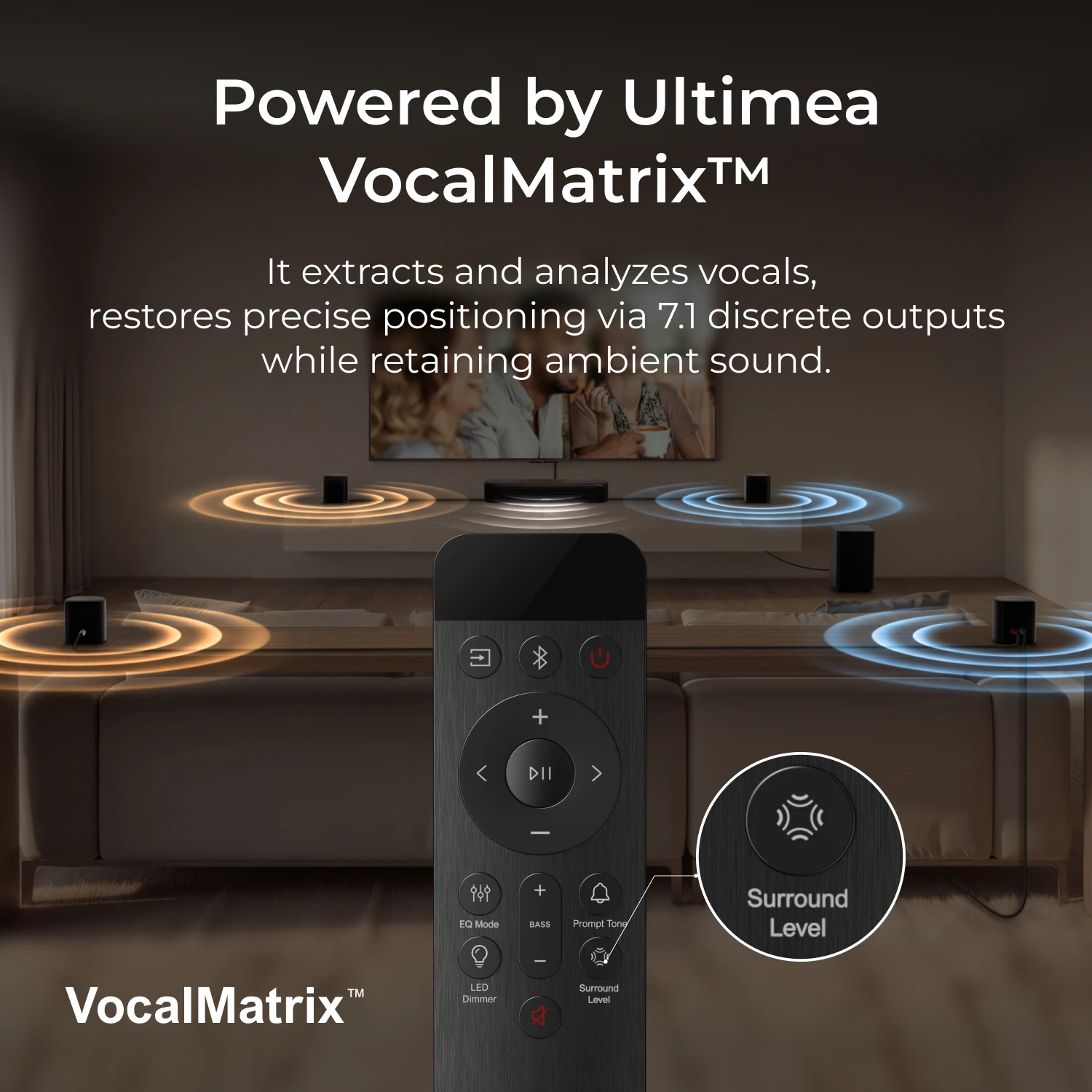 ULTIMEA 350W 7.1ch Virtual Surround Soundbar, Home Theater TV - Image 6