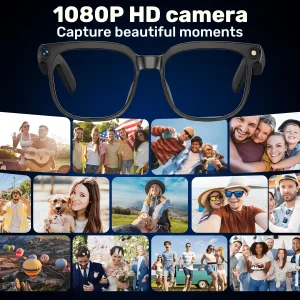 Smart camera glasses, 8-megapixel HD video recording glasses (with audio) - Thumbnail Image 7