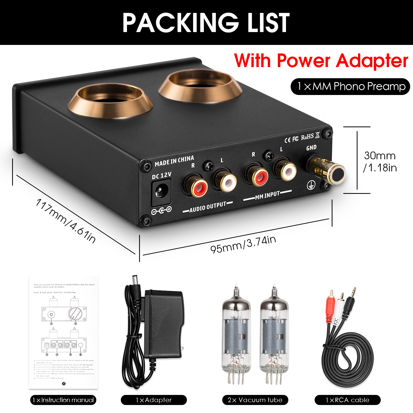 Nobsound Mini MM RIAA Phono Stage Turntable Preamp - Image 8