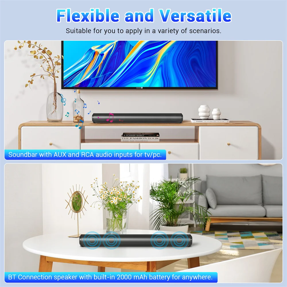 Sound Bar TV Sound System Bluetooth Speaker Wireless Subwoofer - Image 6
