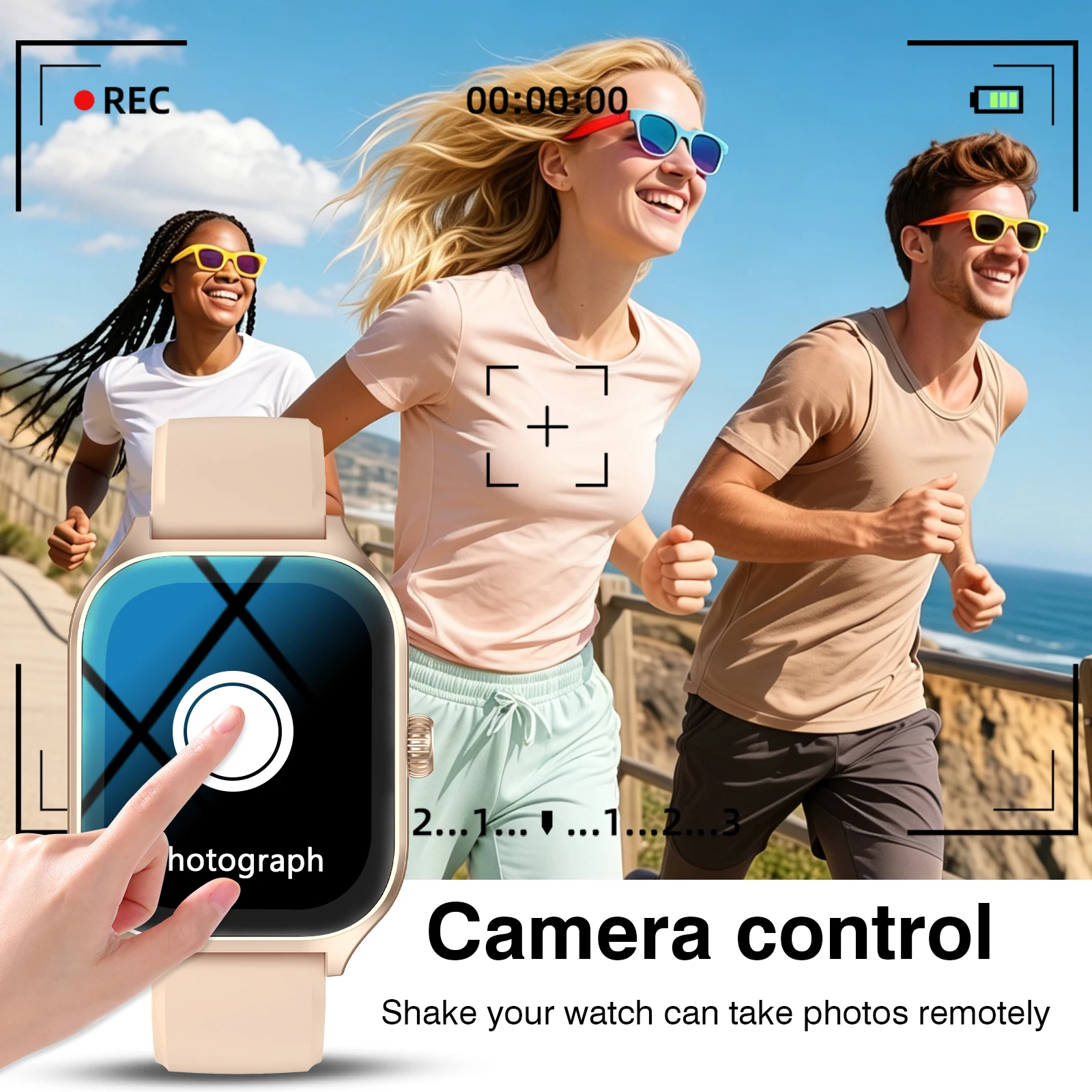 New Full-Touch High-Definition Men's and Women's Sports Smartwatch - Image 5
