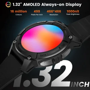 KOSPET TANK S2 GPS Smart Watch For Women Compass Altimeter Barometer Bluetooth - Thumbnail Image 3