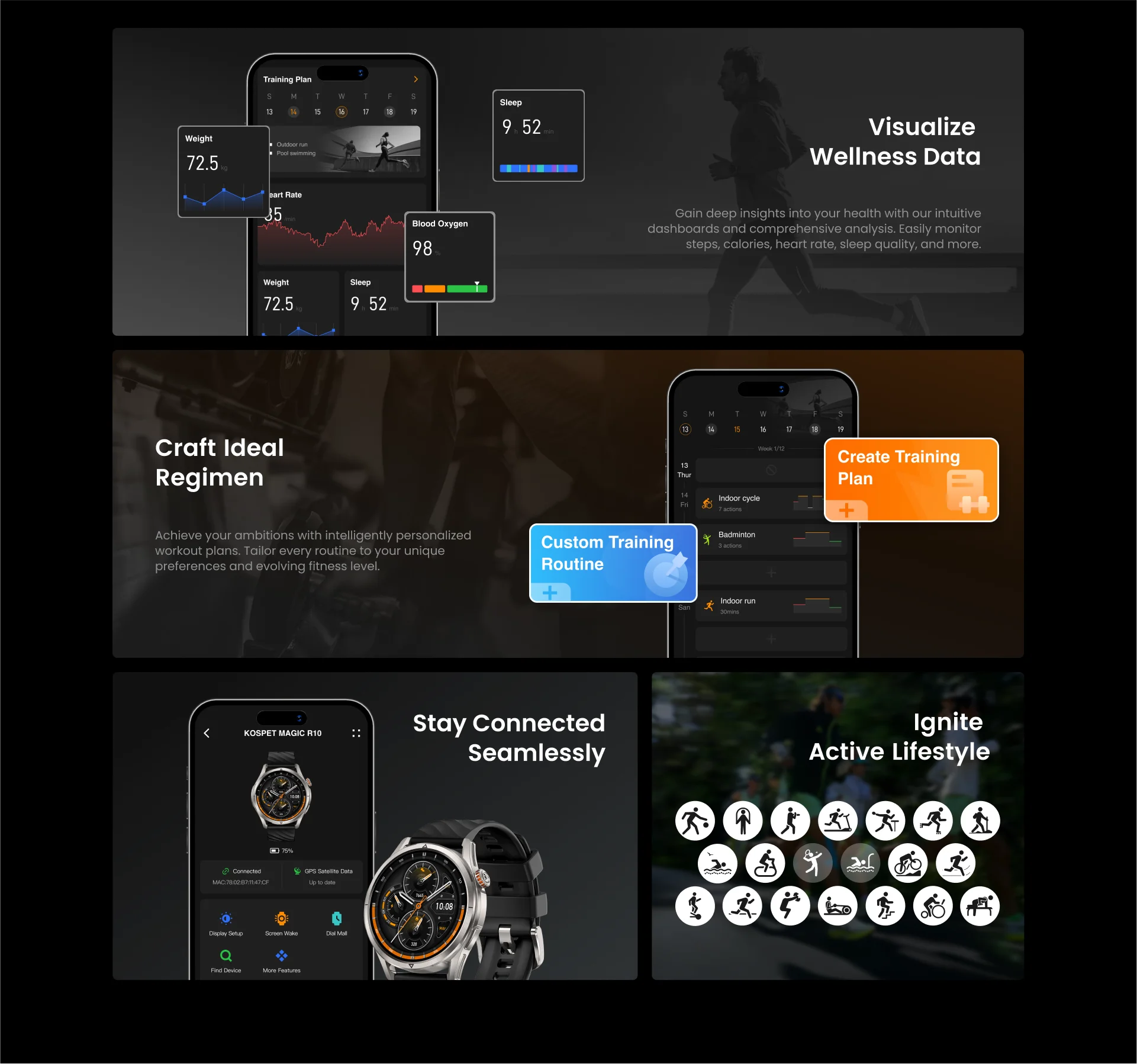2025 KOSPET MAGIC R10 GPS Smart Watch For Men Compass Barometric - Image 13