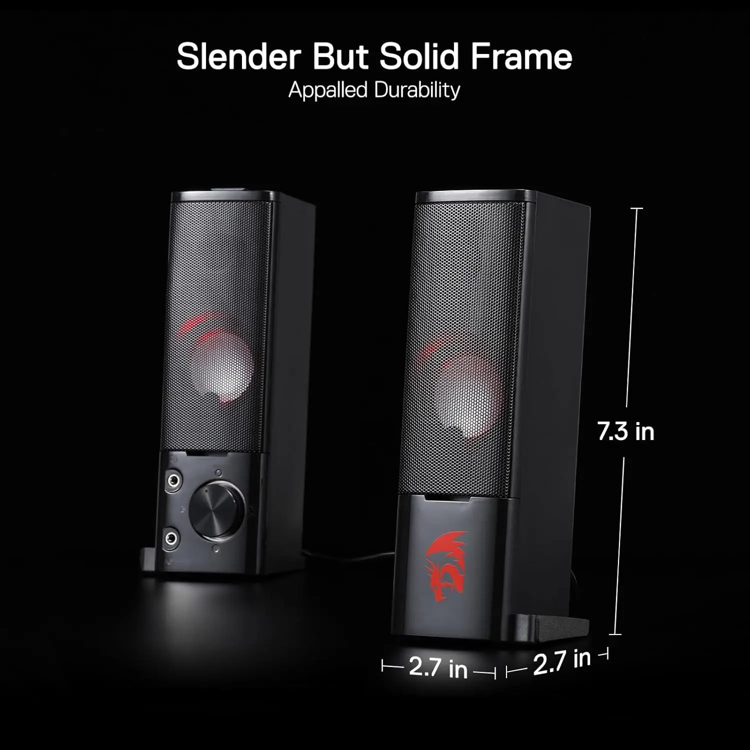 Redragon GS550 PC Gaming Speakers 2.0 Channel Sound Bar - Image 4