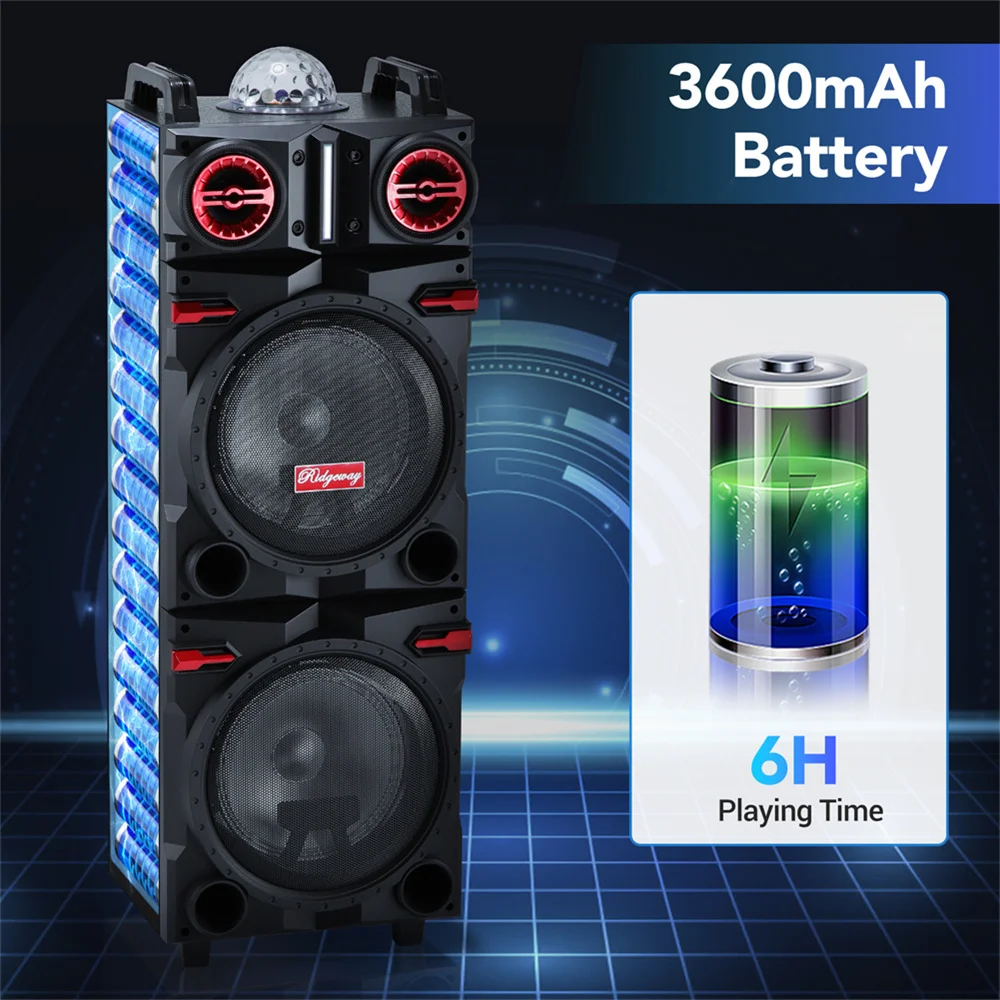9000W Portable Bluetooth Speaker Heavy Bass Sound System - Image 5