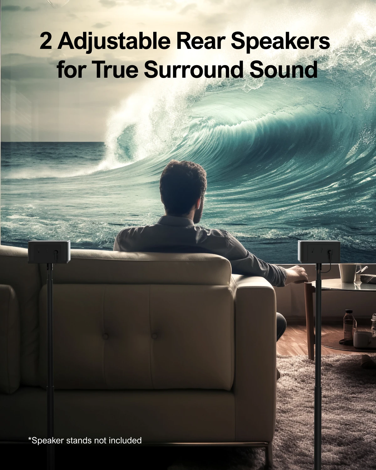 ULTIMEA 5.1 Virtual Surround Soundbar, 3D Surround Sound System - Image 4