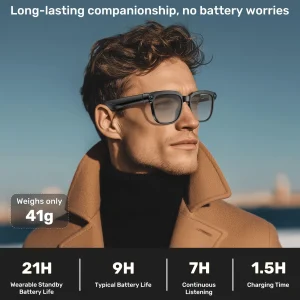Smart camera glasses, 8-megapixel HD video recording glasses (with audio) - Thumbnail Image 5