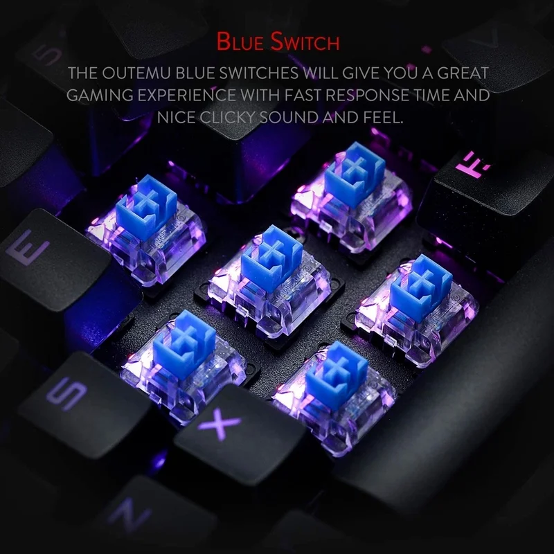 Redragon K580 VATA RGB 104 Keys LED USB Backlit Mechanical Gaming - Image 4