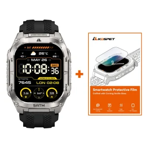 KOSPET TANK M4C Advanced GPS Smartwatch for Men MIL-STD-810H Tough 5ATM Waterproof - Thumbnail Image 9