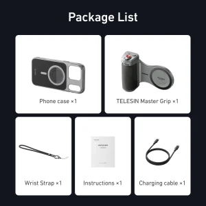 TELESIN Master Grip Kit for iPhone 17 Pro Promax Magnetic Phone Camera - Thumbnail Image 8