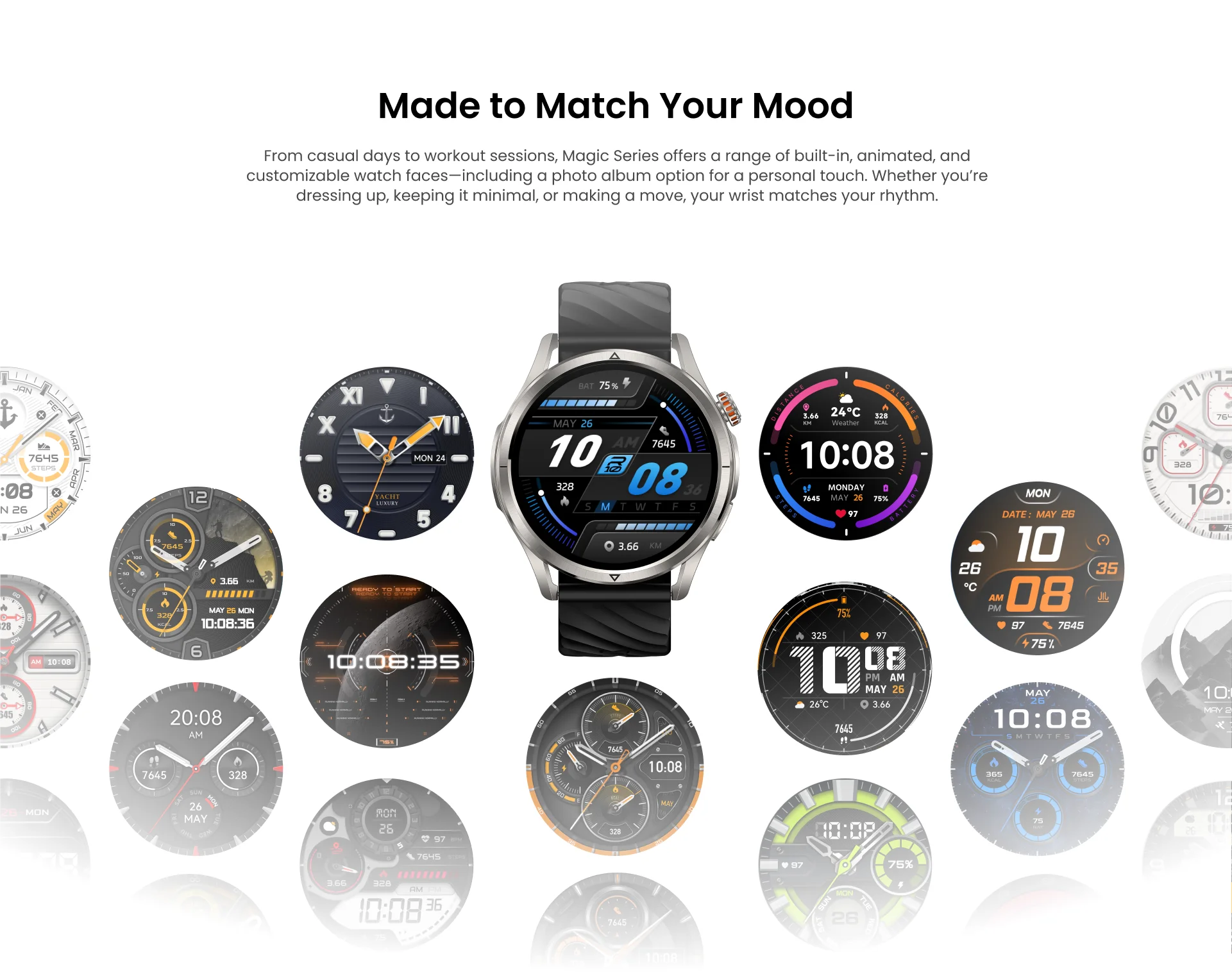 2025 KOSPET MAGIC R10 GPS Smart Watch For Men Compass Barometric - Image 14