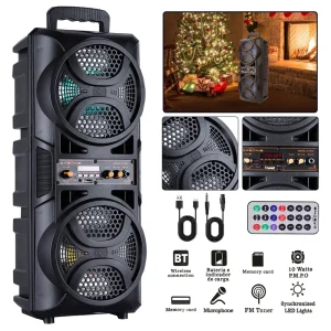 3000W Portable Bluetooth Sub Woofer Heavy Bass Sound System - Thumbnail Image 5