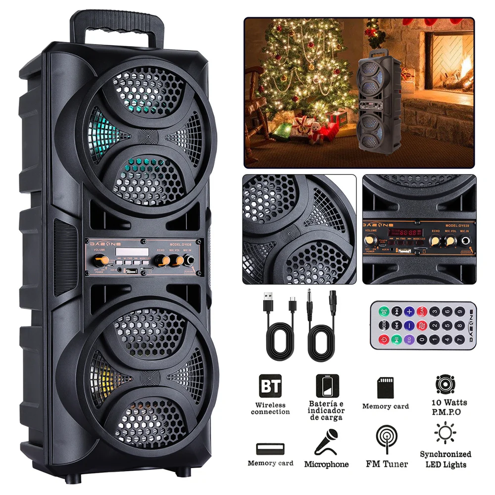 3000W Portable Bluetooth Sub Woofer Heavy Bass Sound System - Image 5