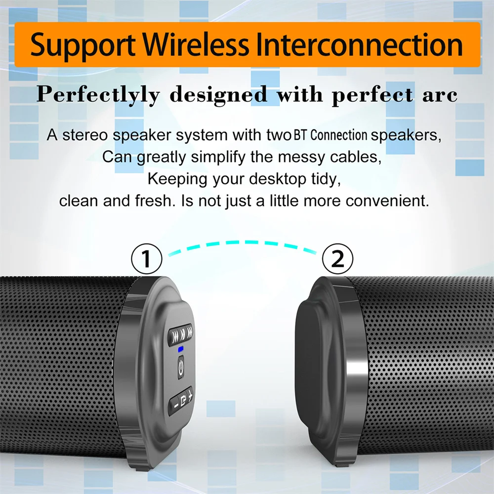 Sound Bar TV Sound System Bluetooth Speaker Wireless Subwoofer - Image 2
