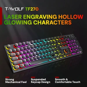 Gaming Keyboard Mouse Headset Combo Wired 3.5mm Headphones Set - Thumbnail Image 3