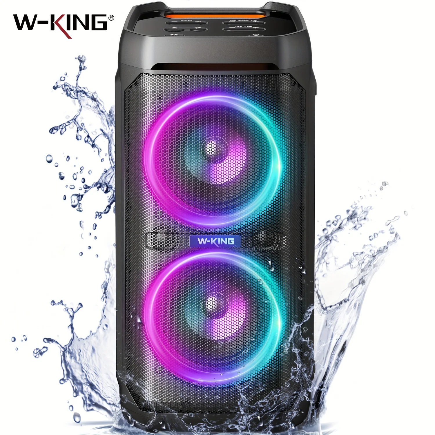 W-KING T11 Bluetooth Speakers,100W RMS, IPX6 Waterproof, BT 5.3 Portable - Image 1