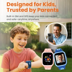4G Kids Smartwatch GPS Watch Location Video Call Voice Chat Waterproof - Thumbnail Image 11