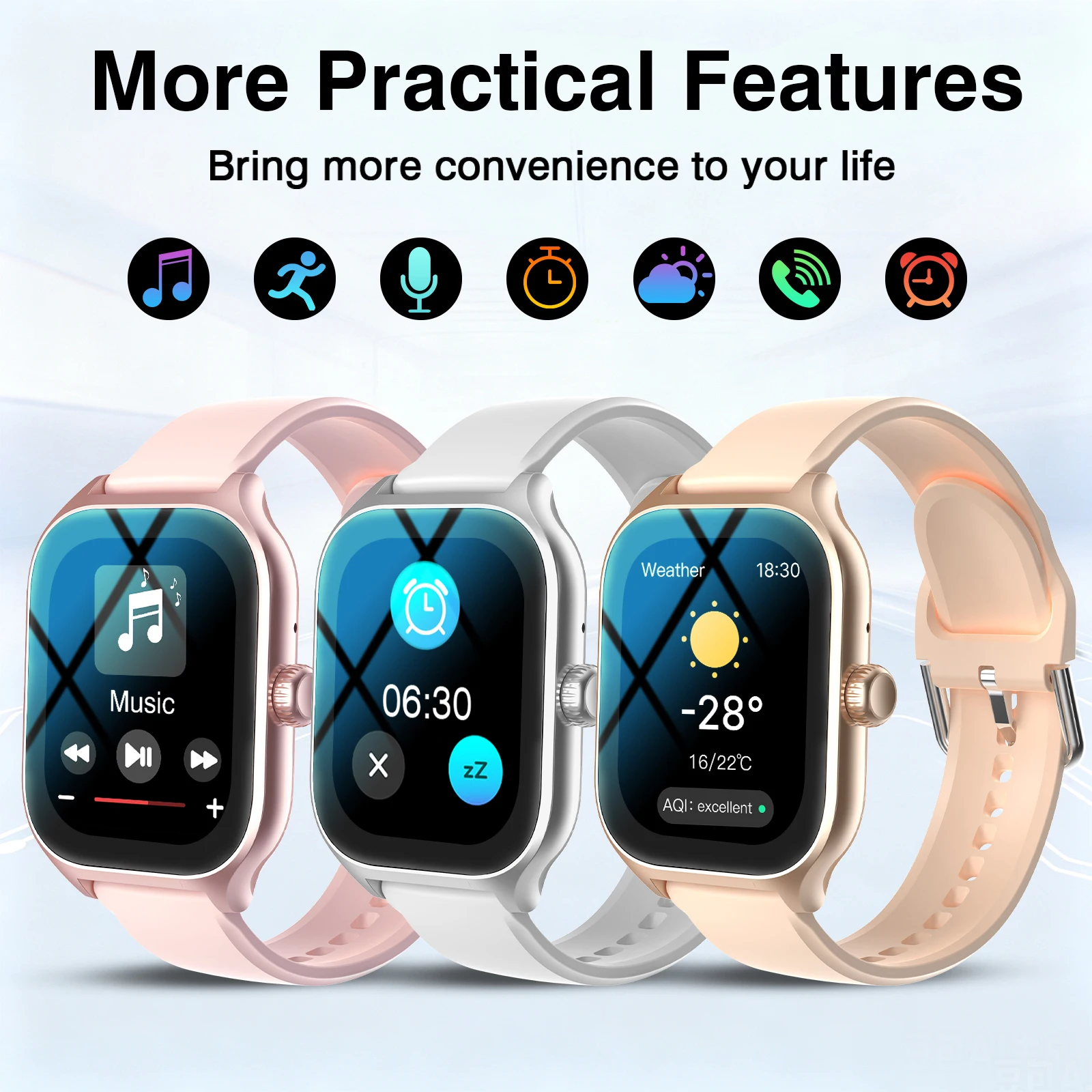 New Full-Touch High-Definition Men's and Women's Sports Smartwatch - Image 1
