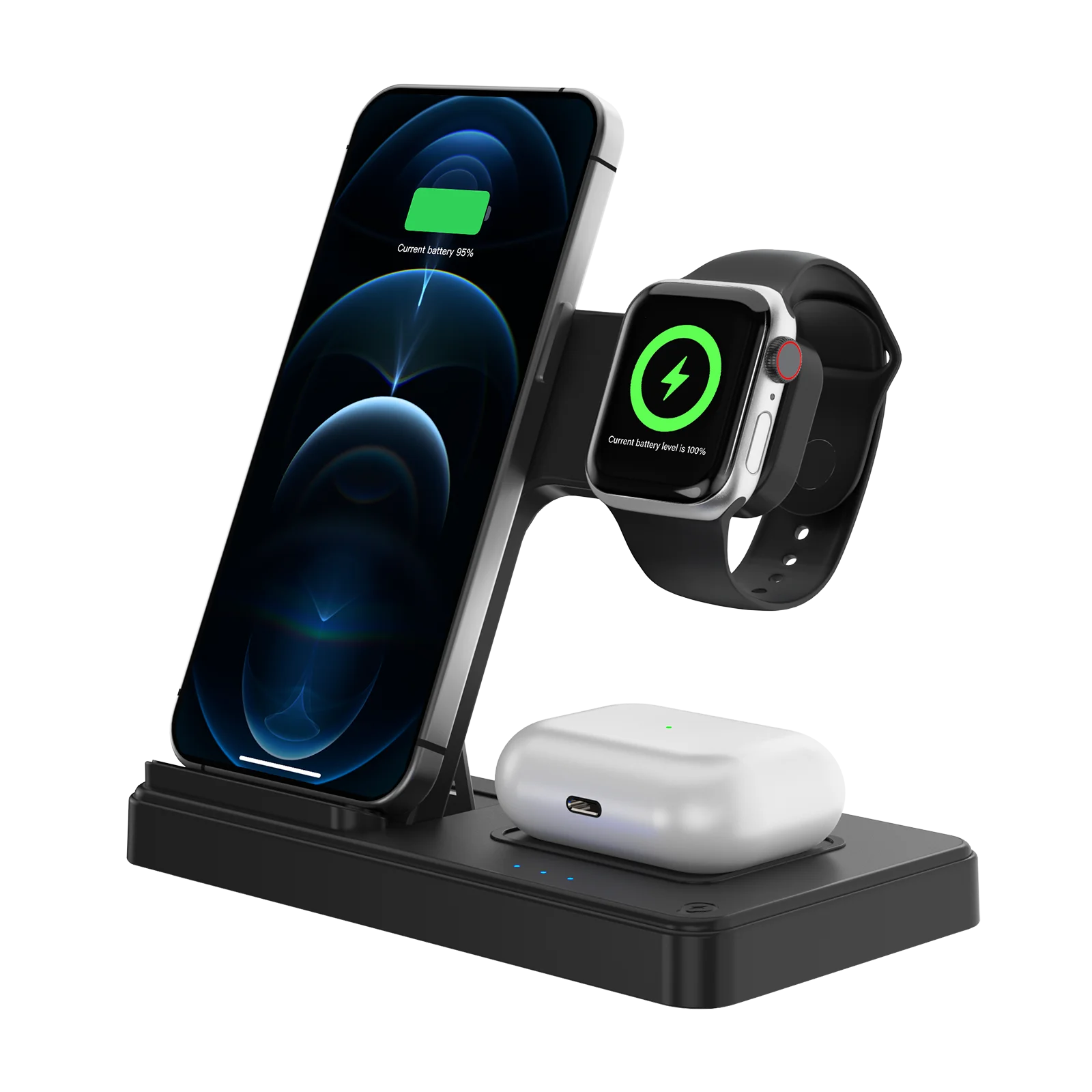 3 In 1 Wireless Charging Station Magnetic Fast Charging 18W - Image 2