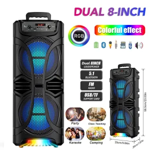 6000W Portable Party Bluetooth Speaker Sound System  Rechargeable
