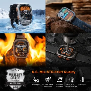 KOSPET TANK M3 Ultra GPS Smart Watch 5ATM IP69K Waterproof Bluetooth - Thumbnail Image 2