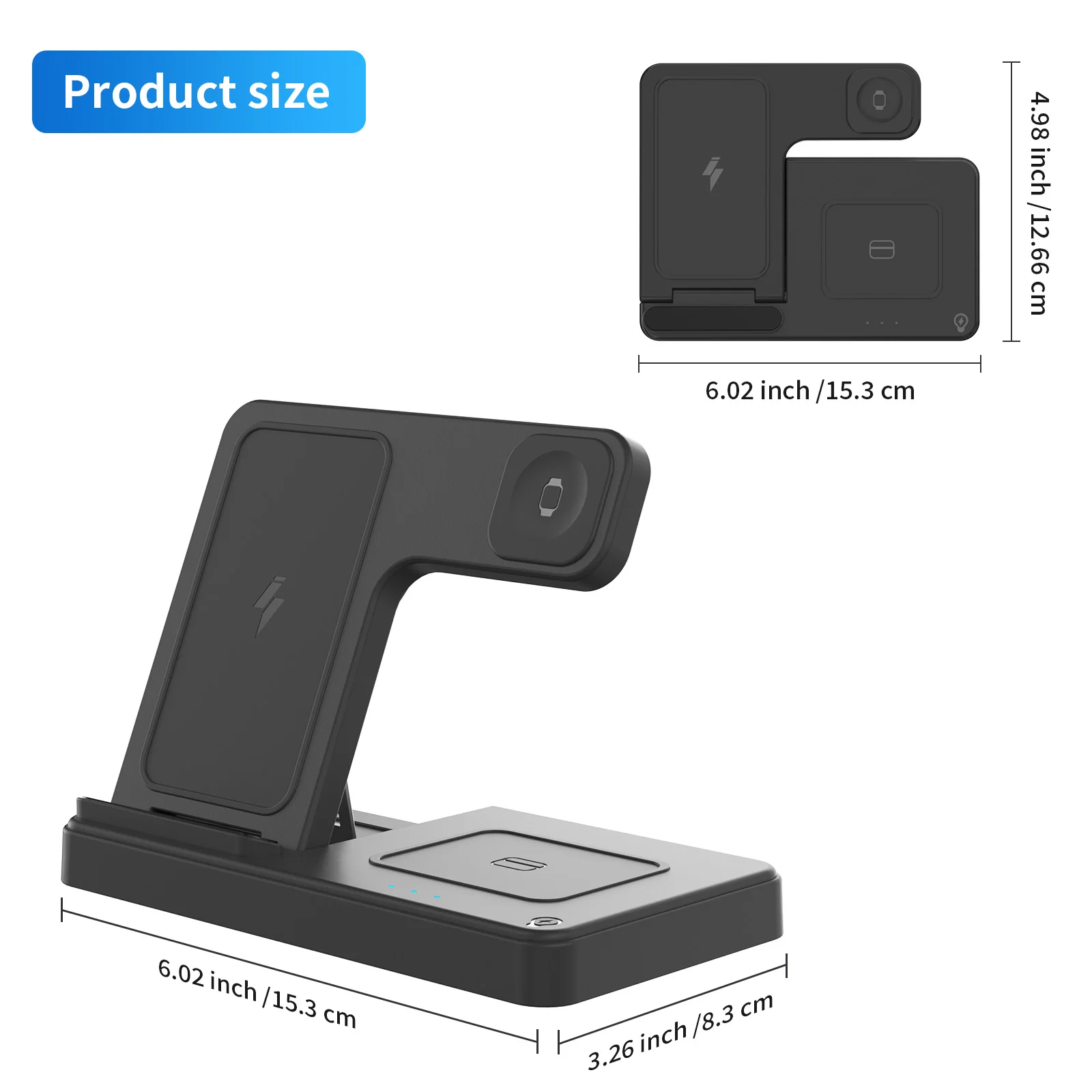 3 In 1 Wireless Charging Station Magnetic Fast Charging 18W - Image 11