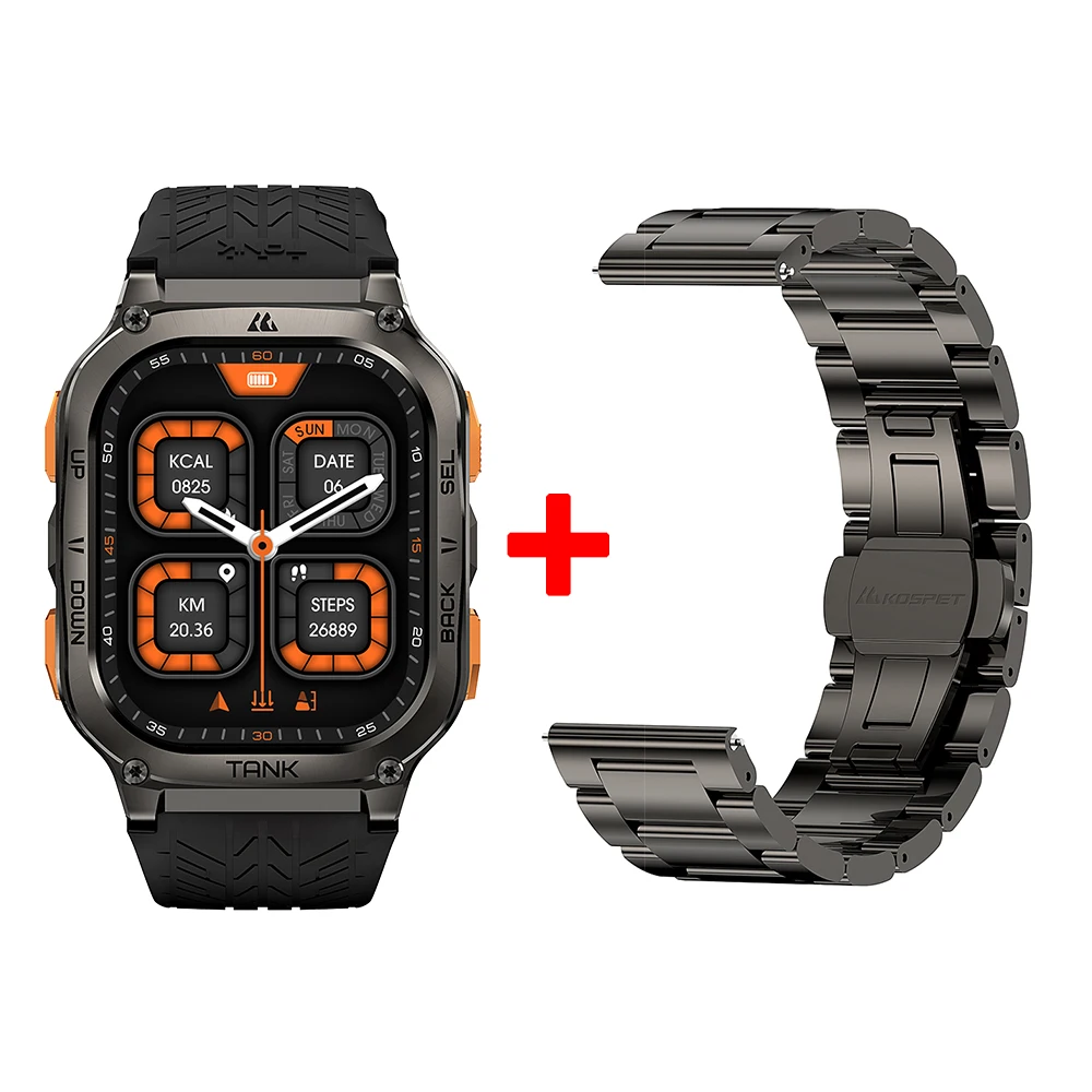 KOSPET TANK M3 Ultra GPS Smart Watch 5ATM IP69K Waterproof Bluetooth - Image 10