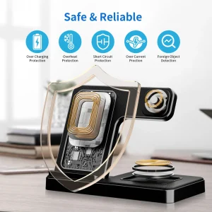 3 In 1 Wireless Charging Station Magnetic Fast Charging 18W - Thumbnail Image 6