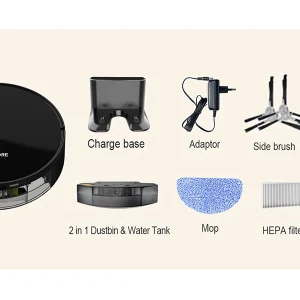 Robot Vacuum Cleaner Combo and Mop 6000PA Strong Suction - Thumbnail Image 8