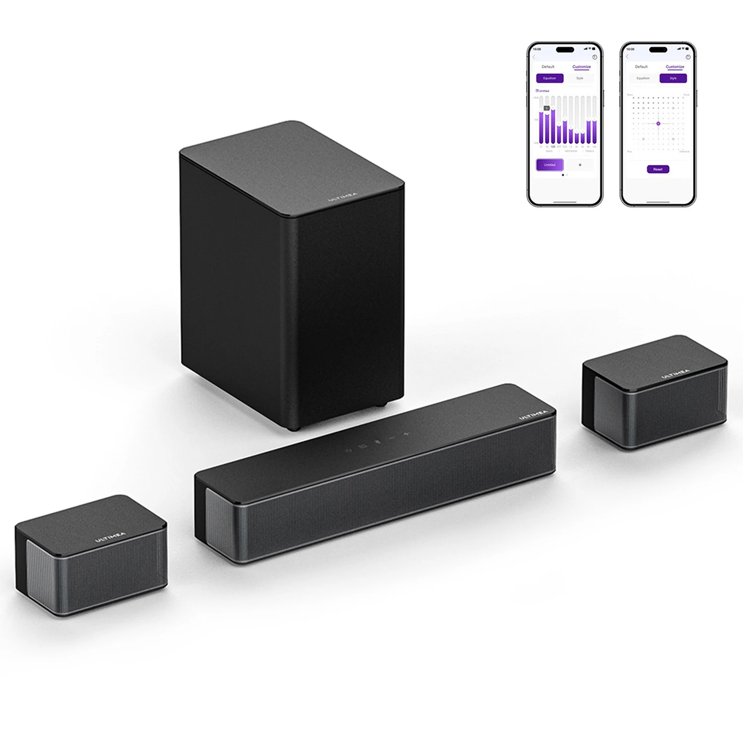 ULTIMEA 5.1 Virtual Surround Soundbar, 3D Surround Sound System - Image 1