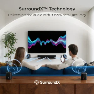 ULTIMEA 7.1ch Soundbar with 5.25" Subwoofer&4 Surround Speakers - Thumbnail Image 4