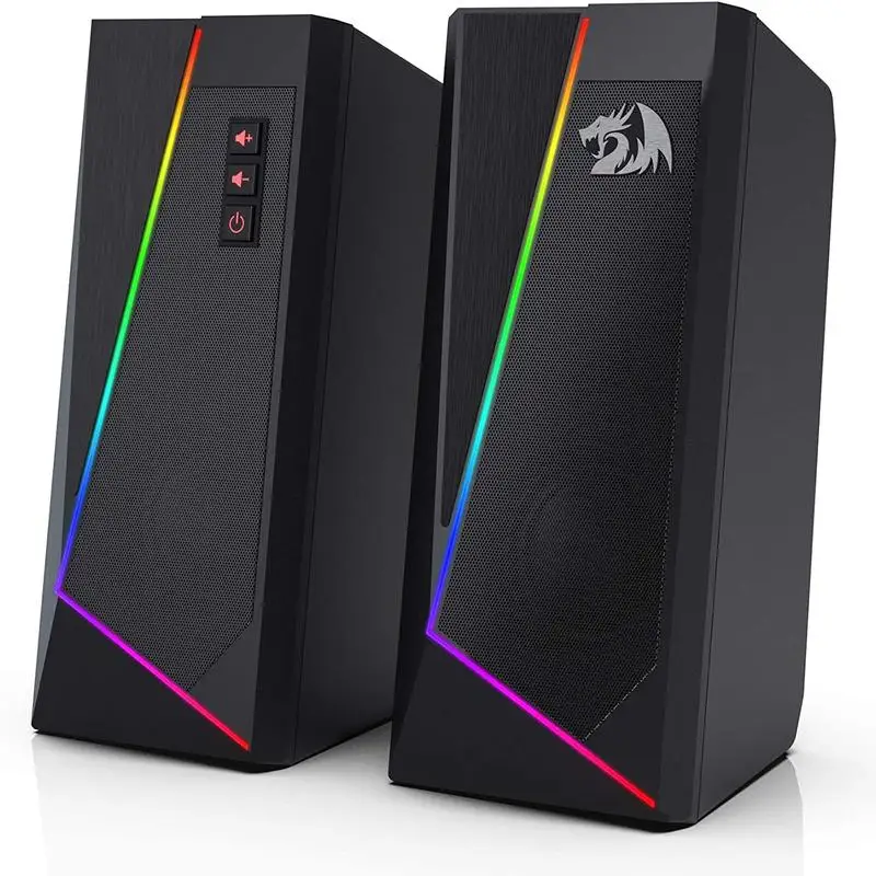 Redragon GS520 RGB Desktop Speakers, 2.0 Channel PC Stereo - Image 8