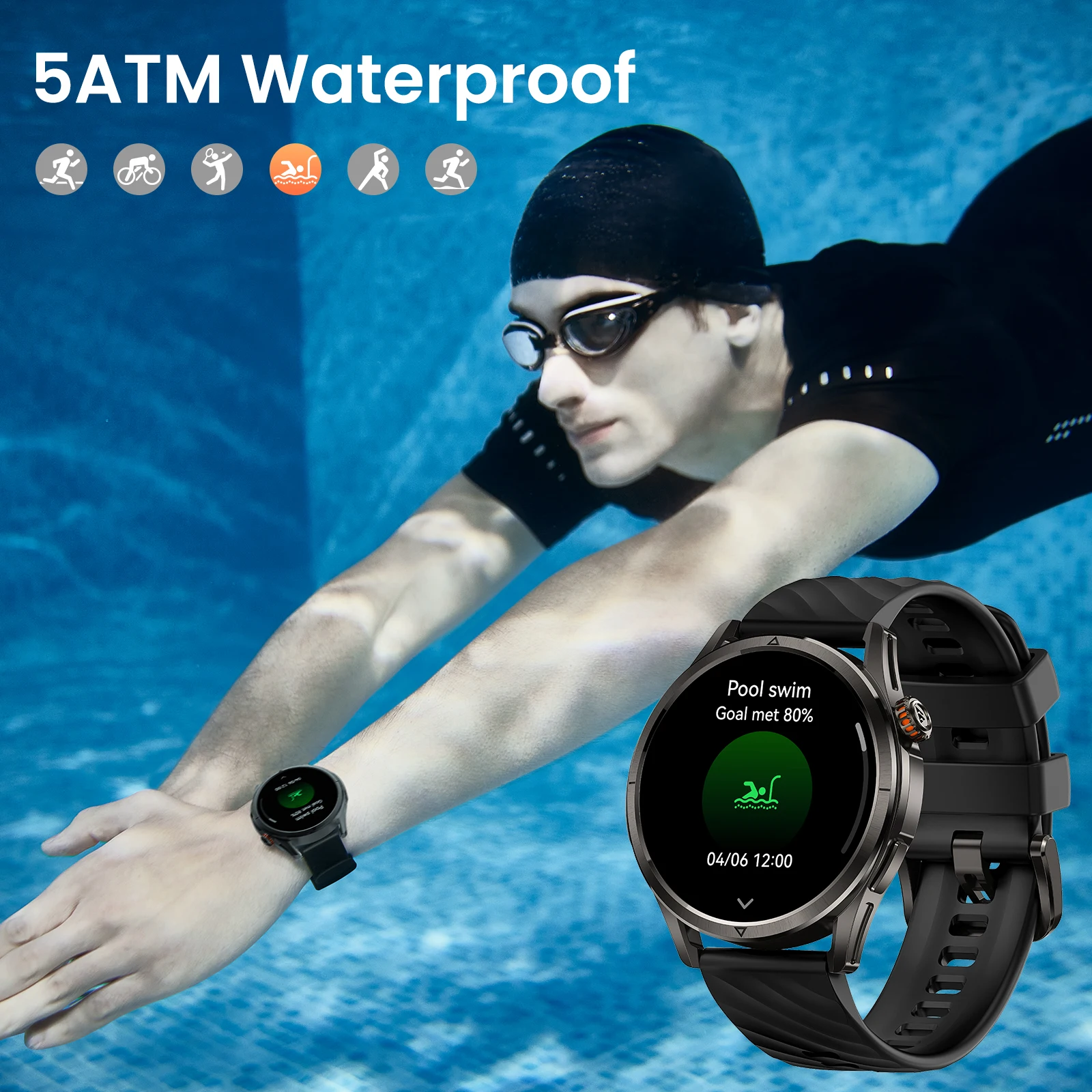 2025 KOSPET MAGIC R10 GPS Smart Watch For Men Compass Barometric - Image 3