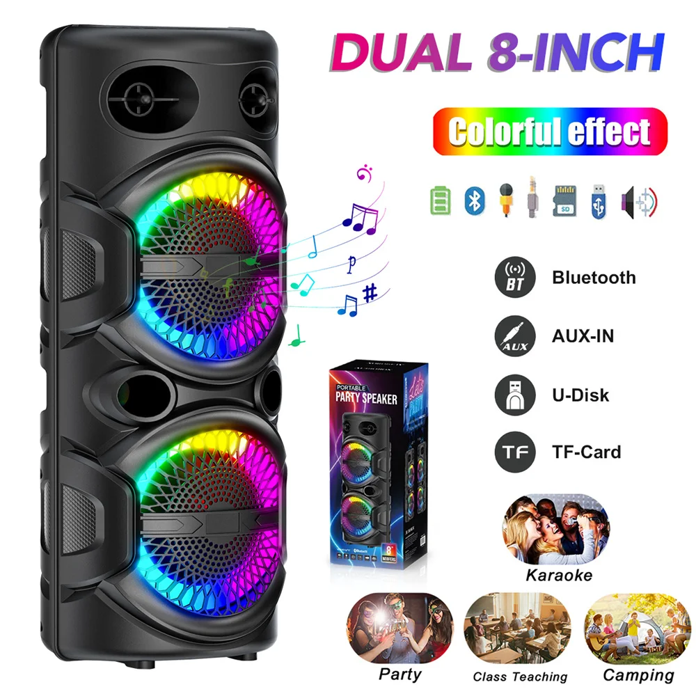 3000W Portable Bluetooth Sub Woofer Heavy Bass Sound System - Image 2
